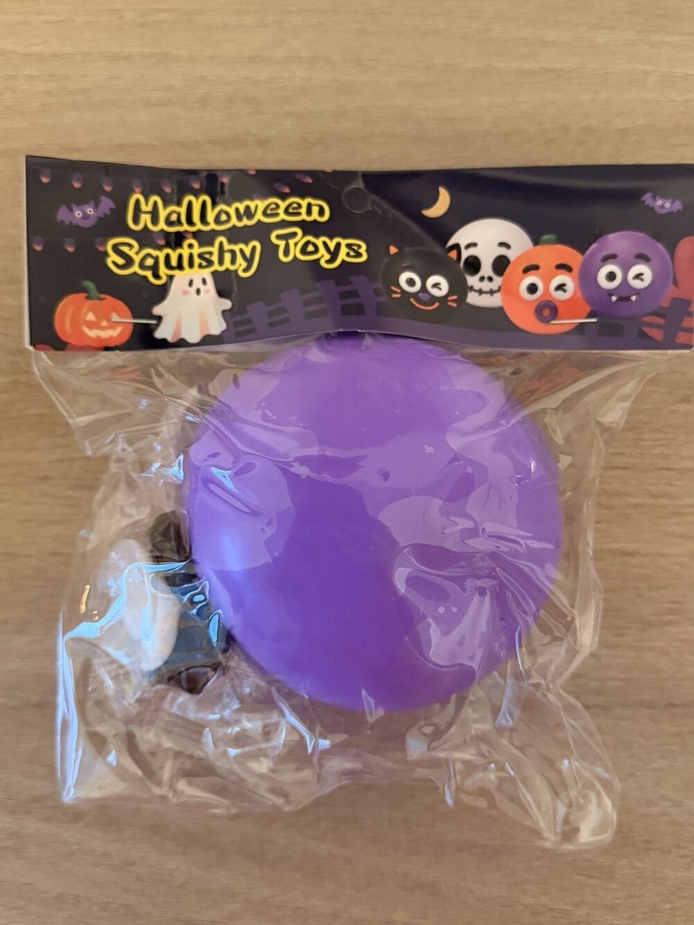 Halloween Purple Vampire Monster Smusher-Style Face Swap Squishy Sensory Toy